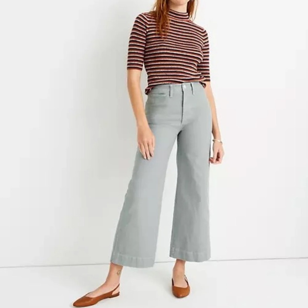 Madewell Emmett Wide Leg Cropped Pants NWT